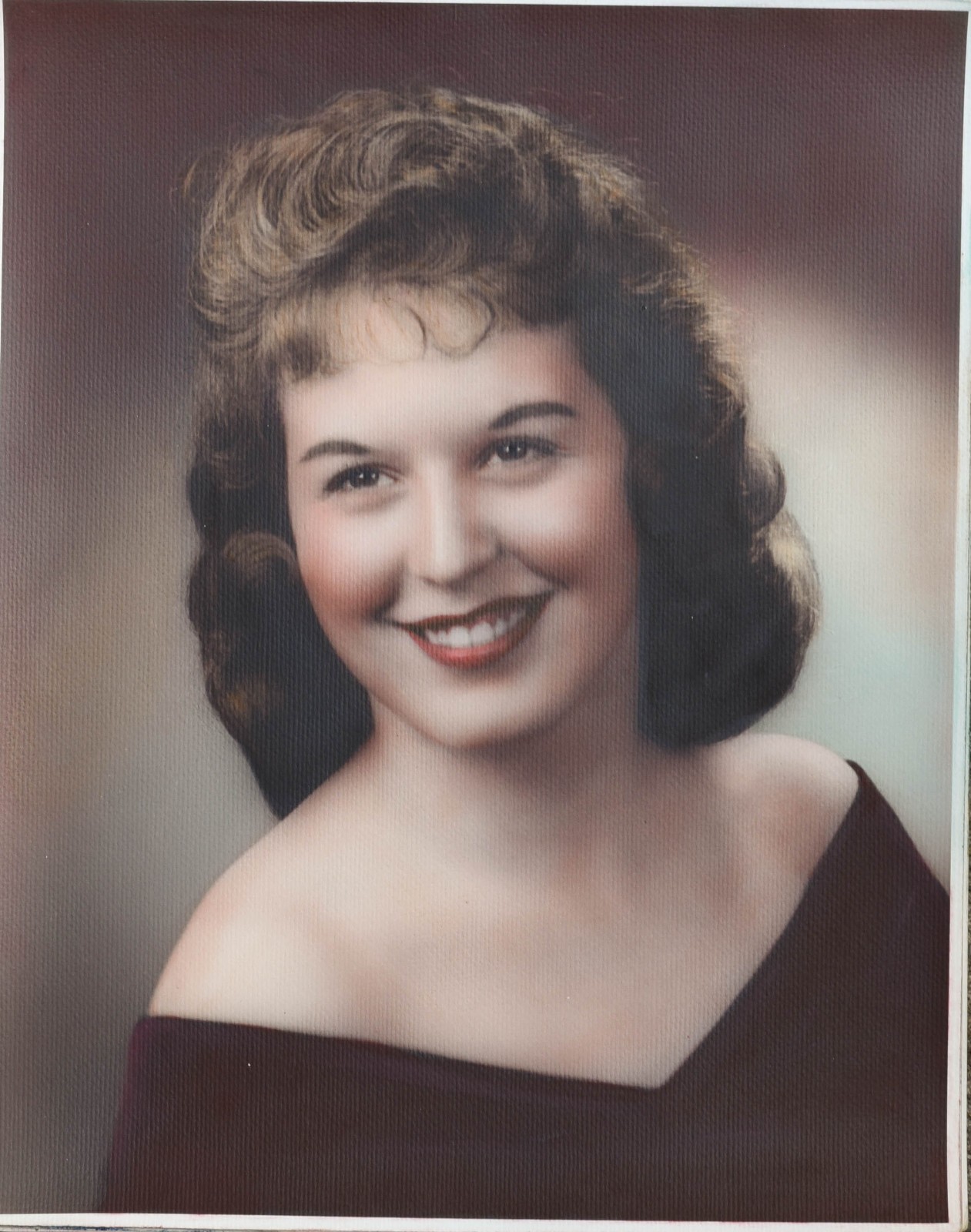11×14 B+W with oil color portrait 1960’s