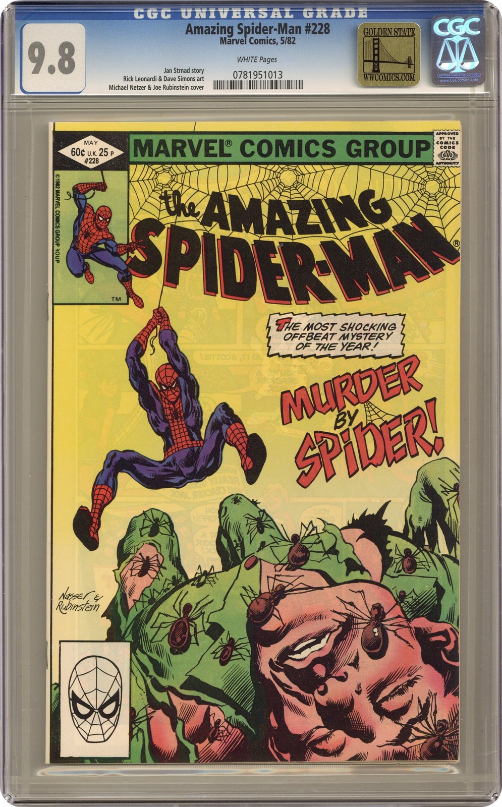 Amazing Spider-Man #228 CGC 9.8 1982 0781951013