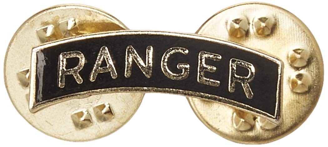 EagleEmblems P12010 PIN-Army,Ranger,TAB,Mini (GLD/BLK) (.875”)