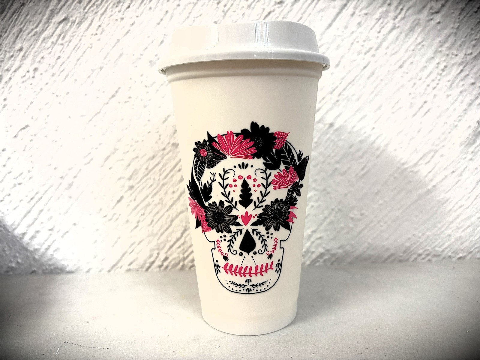 STARBUCKS REUSABLE CUP+DISPOSABLE SLEEVE DIA DE MUERTOS 2021 EXCLUSIVE OF MEXICO