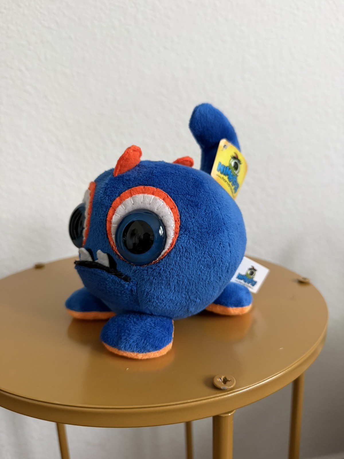 Monster Blue Orange NUX Nimblets Horn-Dribbles Plush Stuffed Tooth Fairy Pocket