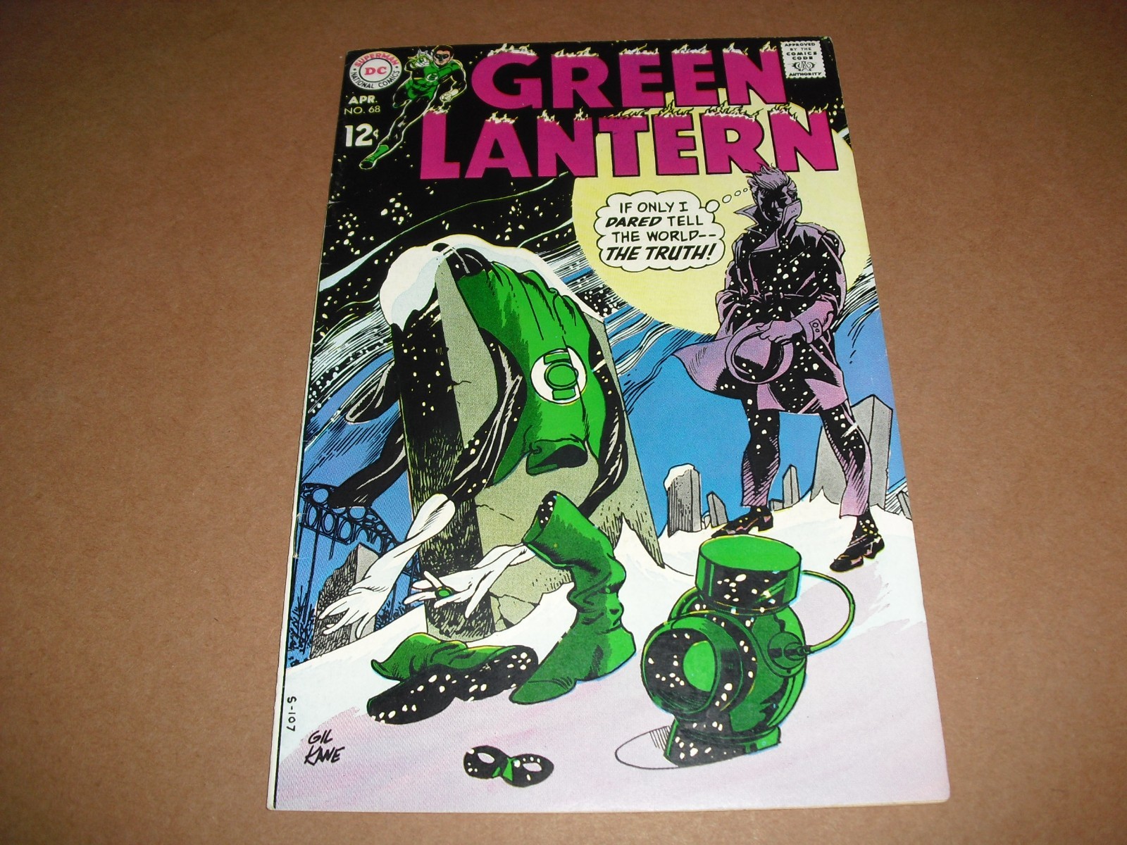 Green Lantern #68 in VF- 7.5 COND from 1969! DC very fine unrestored C288