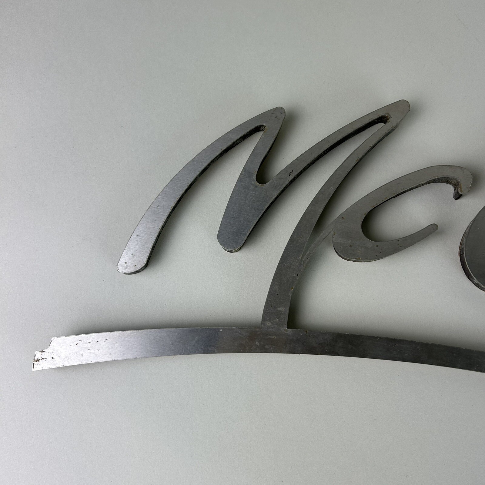 Vintage Original McDonalds Stainless Steel McCafe Store Sign McDonald’s 16 X 5.5