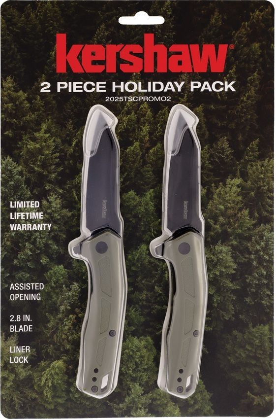 Kershaw LIMITED EDITION – 2-pc SET Spring Assist Flippe Knife 2025TSC2 KAI 7018