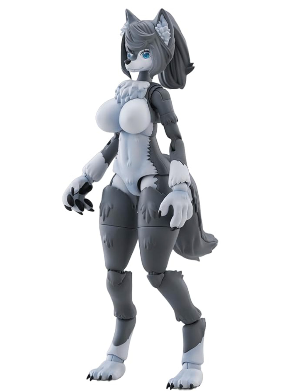 Aoshima Kemopla No.KP-03R Gray Wolf Non-scale Plastic Model Kit Figure