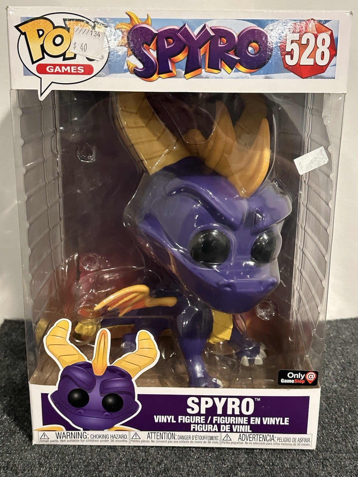 Funko Pop! Vinyl Jumbo 10 in: Spyro – Spyro (10 inch) – GameStop (Exclusive)