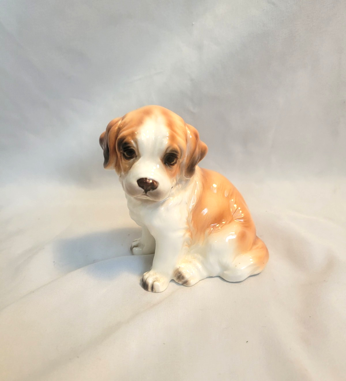 Vintage Lefton Saint Bernard Dog Figurine A692
