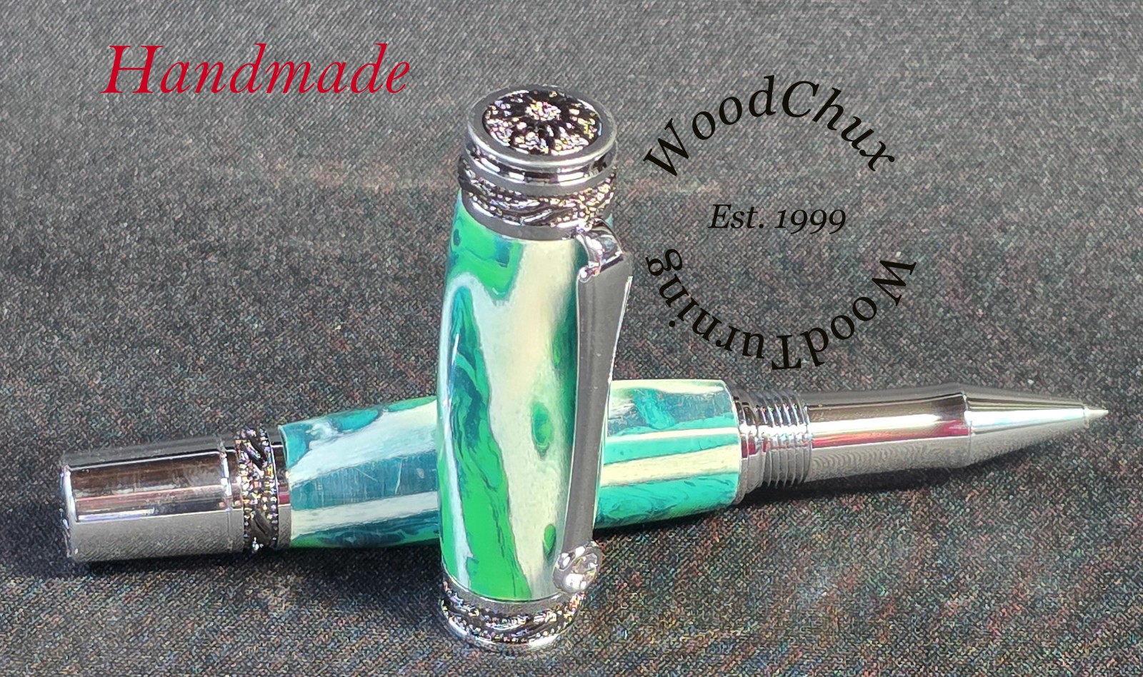Handmade Exotic Alligator Jaw Bone & Resin Rollerball Or Fountain Pen 1621a