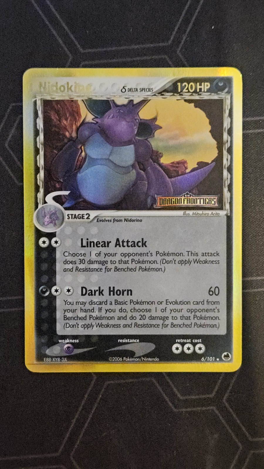 Nidoking 6/101 Reverse Holo Pokémon Card LP