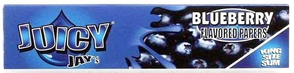 Juicy Jay’s King Size Rolling Papers Slim Blueberry Free USA Shipping!