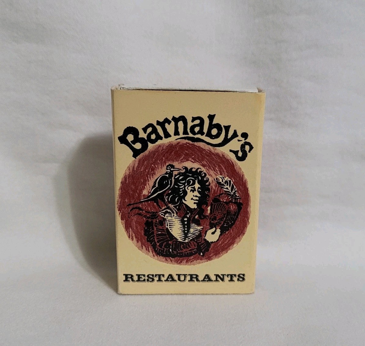 Vintage Barnaby’s Restaurant Matchbox Tukwilla Northgate Washington Advertising