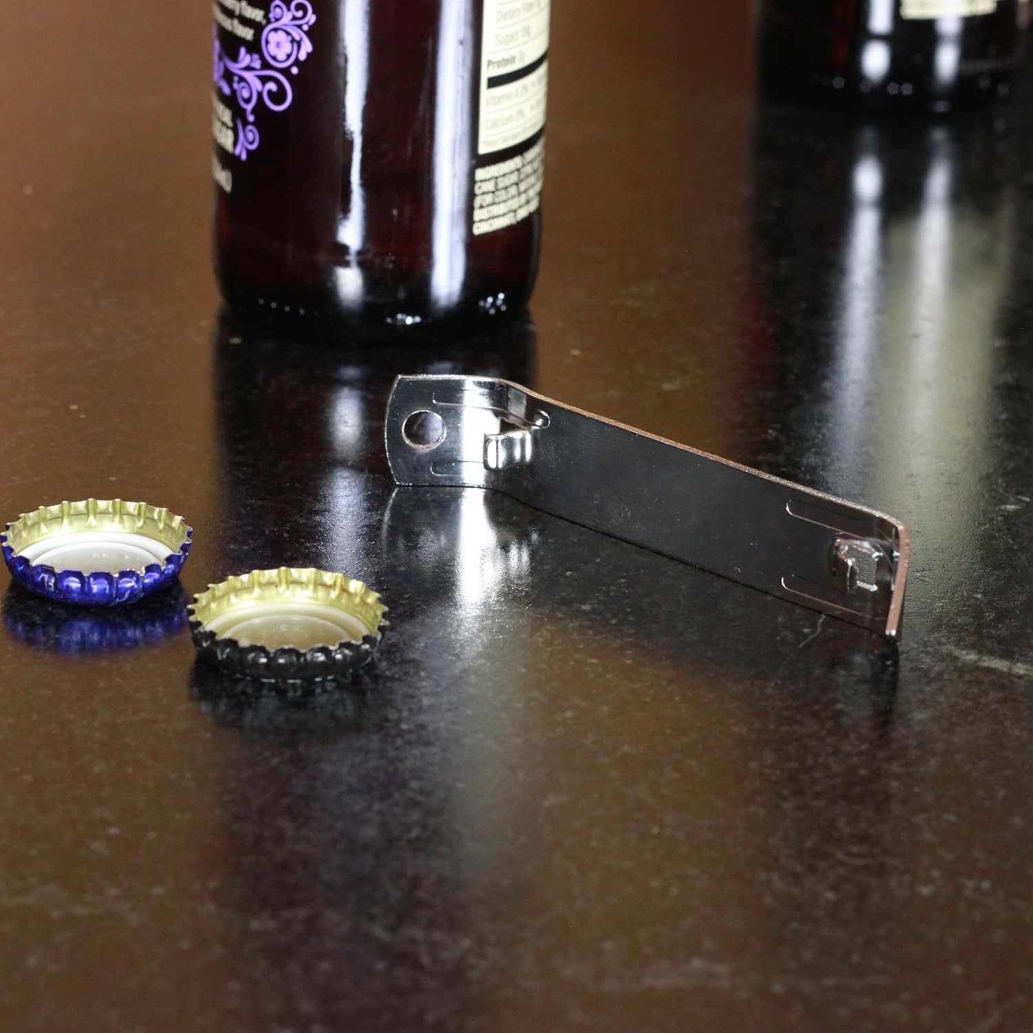 Compact & Stylish Gray Bottle Opener and Can Tapper Set – 4.5″ Portable Design