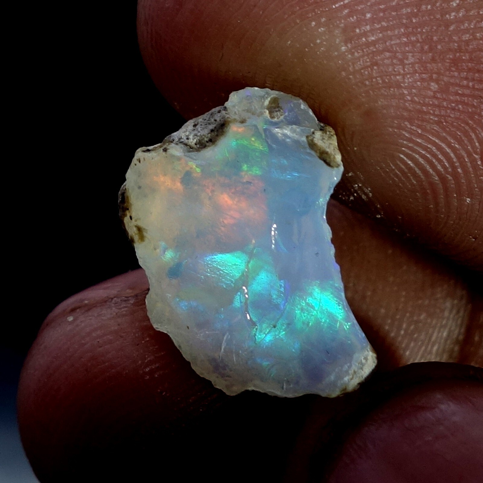 5.80 Cts Natural Ethiopian AAA+ “Play-Of-Color” Fire Opal Rough Gems USA DEALER
