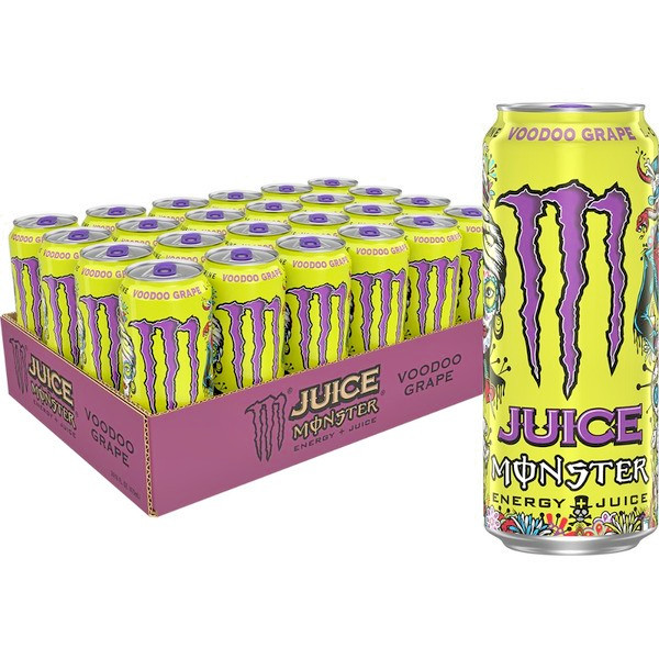 🍇 Monster Voodoo Grape Energy Drink – 16 fl oz Pack of 12🍇FREE SHIP!!