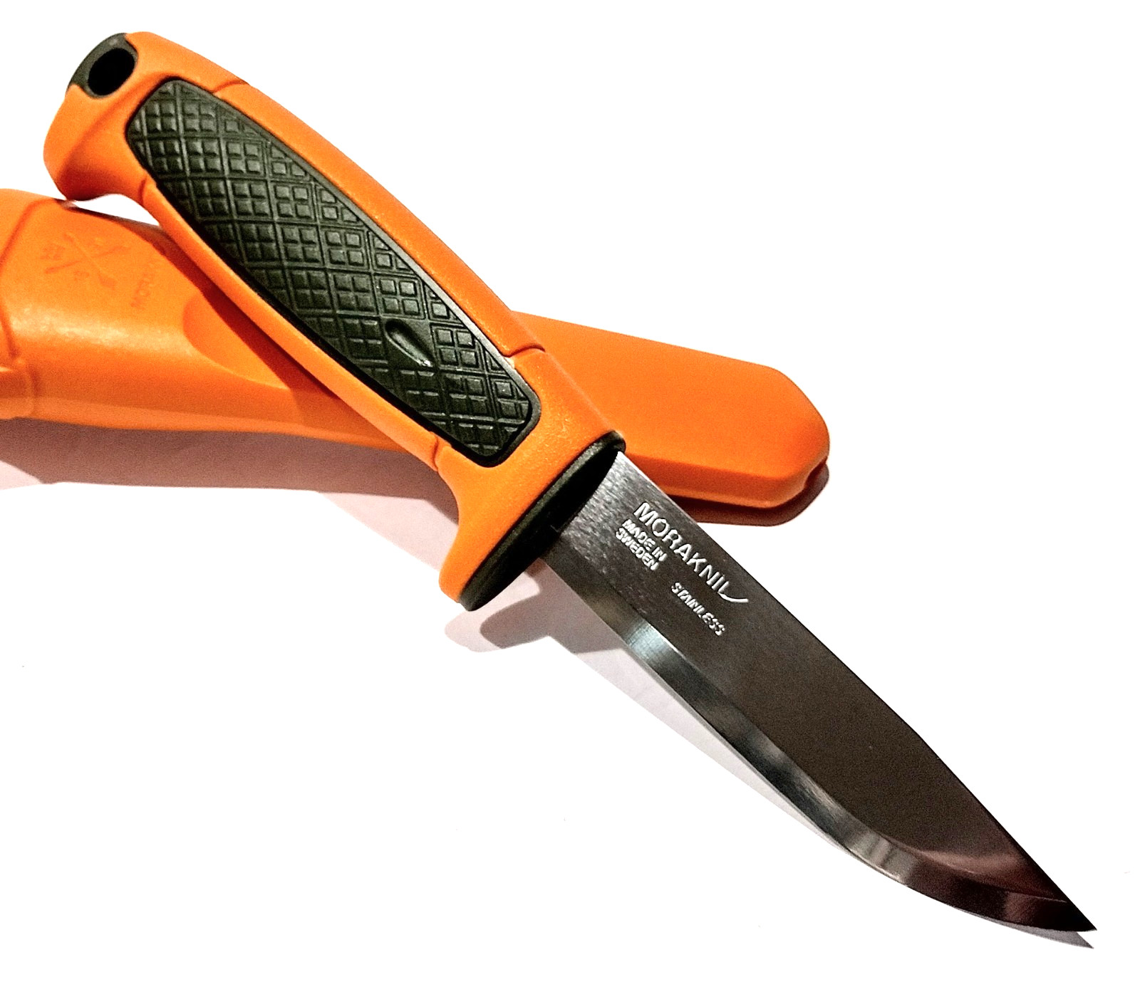 MORA SWEDEN MORAKNIV ORANGE/OD GREEN RISBERG (S) STAINLESS STEEL UTILITY KNIFE