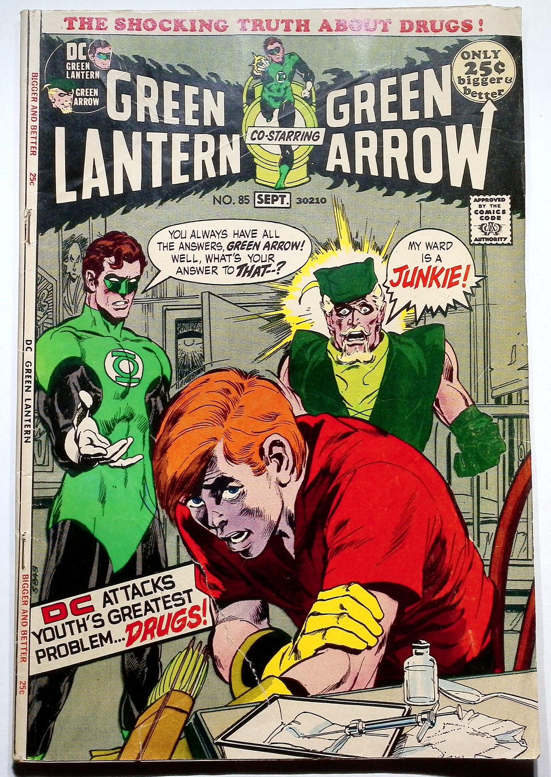 Green Lantern #85 1971 Iconic Cover Neal DC Bronze Comic Book GD/VG