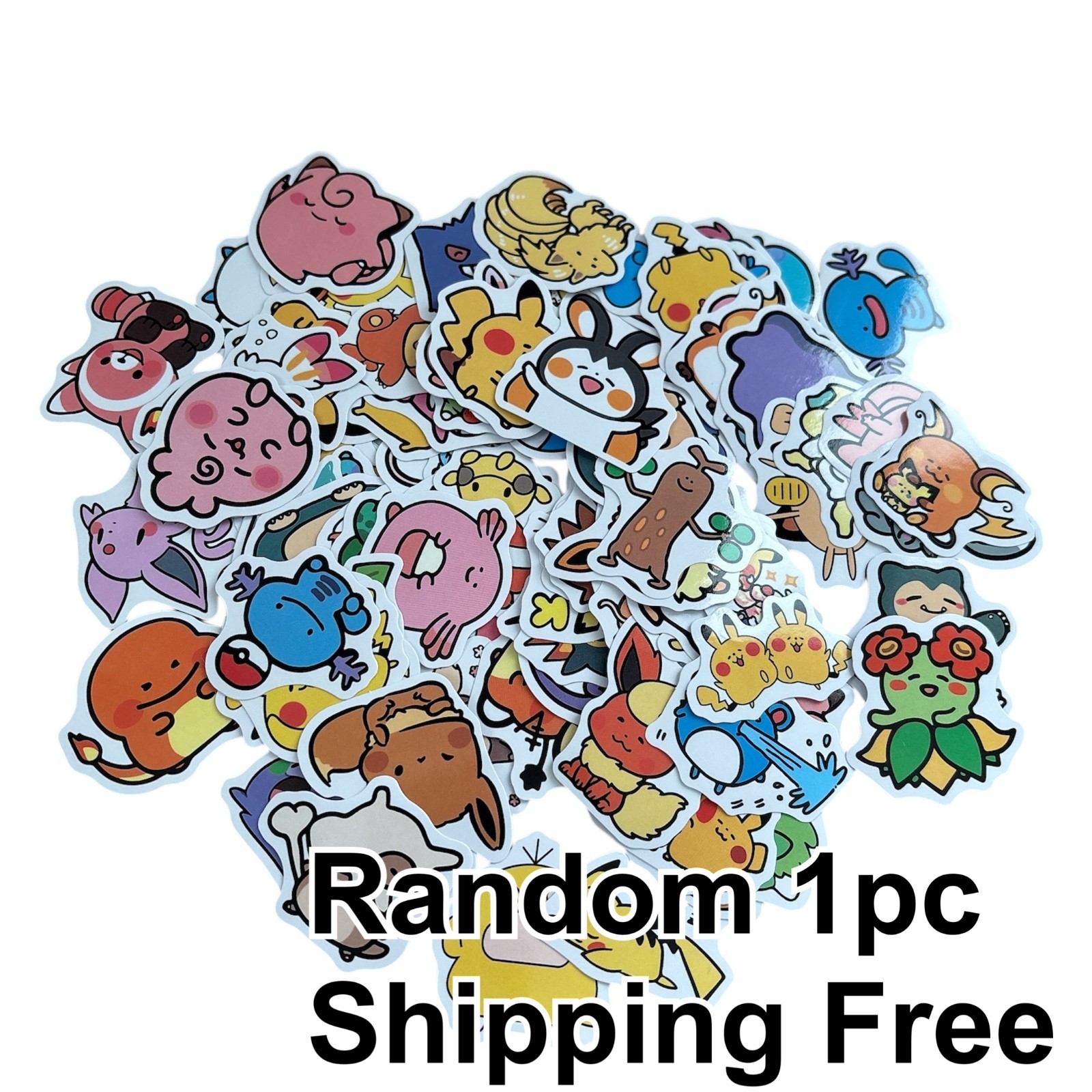 Pokemon Character Stickers Random 1pcs Lot　Nintendo Anime Japan