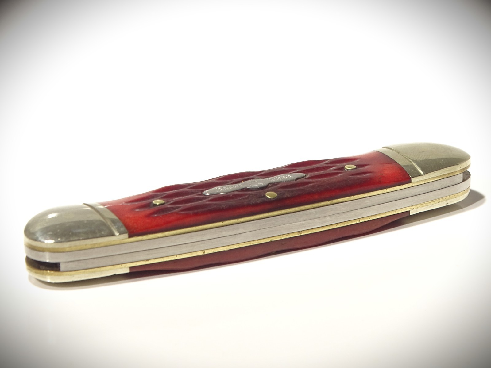 💥Rough Rider RR269 Canoe ~ Red Bone ~ 440 Stainless ~ Made in China ~ Used ~
