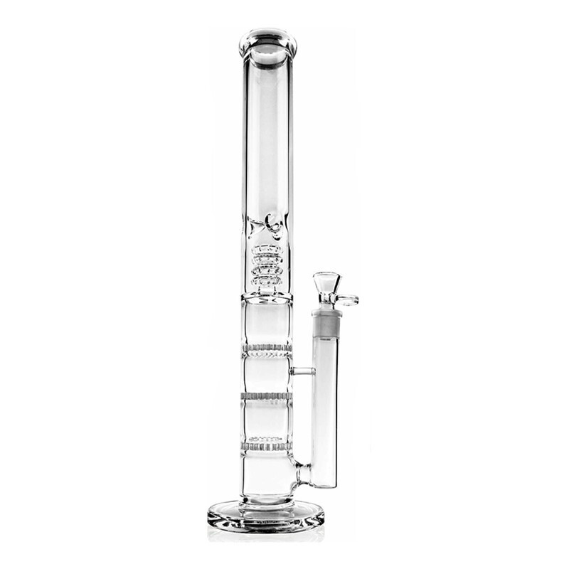 16.5″ Heavy Glass Bong Hookahs Honeycomb Percolator Water Pipe Bowl for Smoking