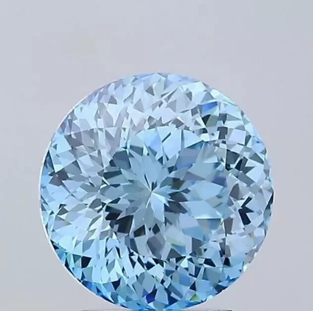 1 Ct Portuguese Excellent Round Cut Blue Color Loose Diamond VVS1 Certified