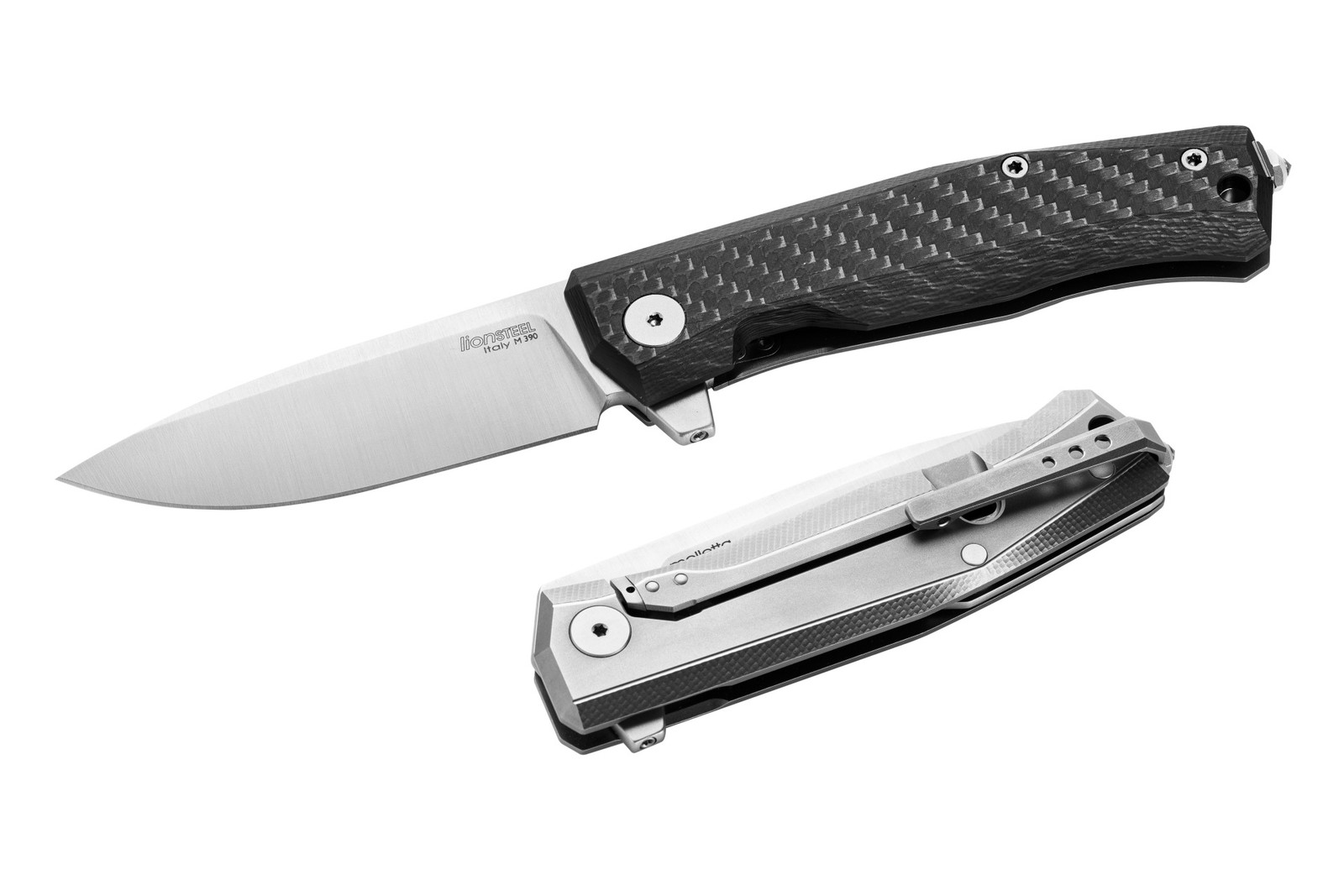 LionSteel Knives Myto Frame Lock MT01 CF M390 Carbon Fiber/Titanium