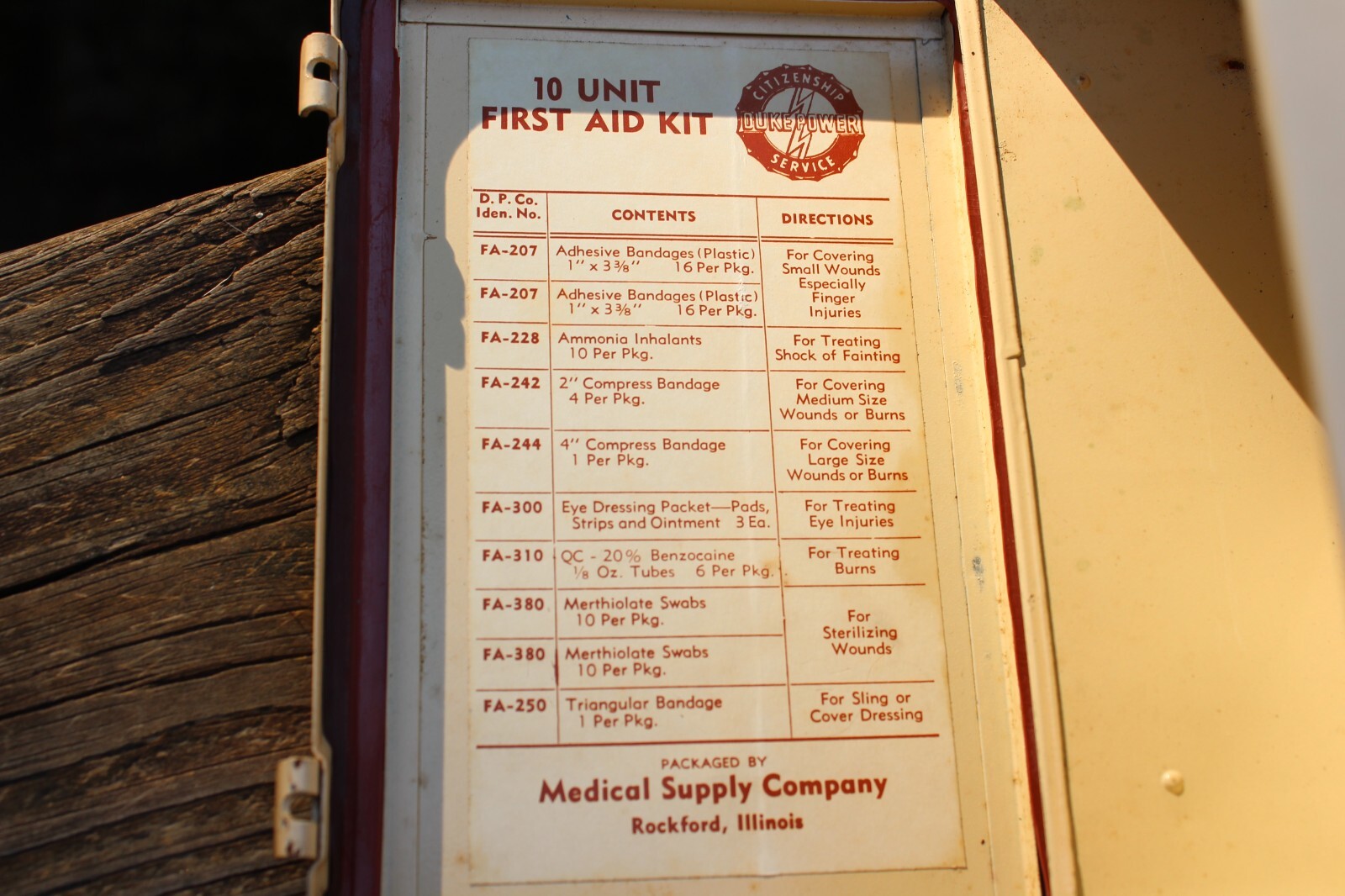 Reddy Kilowatt DUKE POWER ELECTRIC Company First Aid Box Vintage