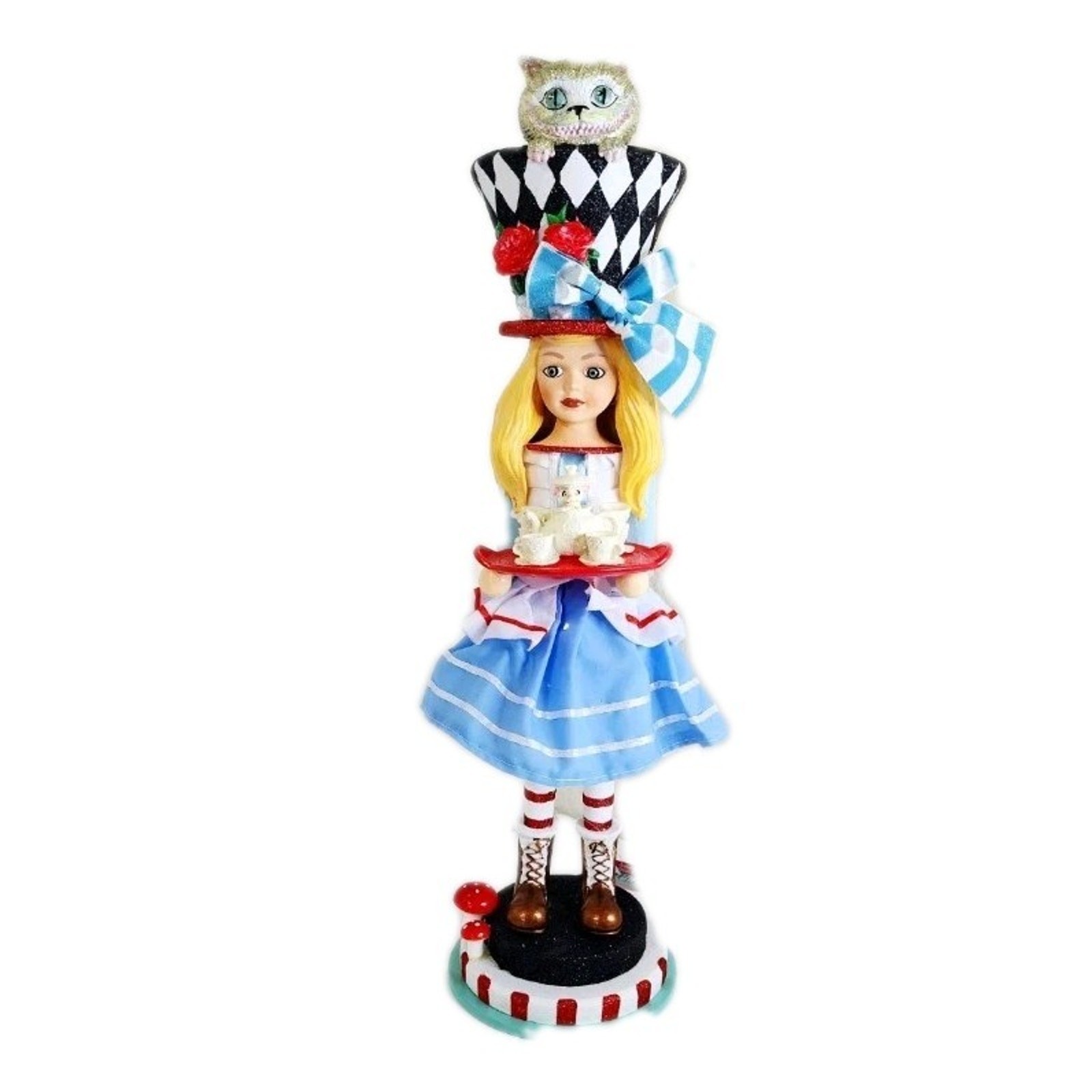 Kurt S. Adler Hollywood Alice In Wonderland Nutcracker Multi-Color 19.5″ Boxed