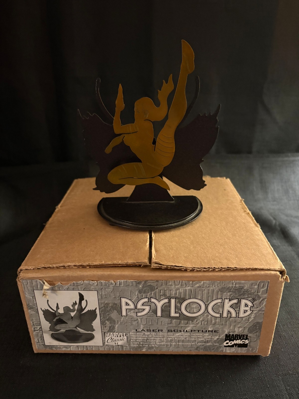 Marvel Comics – Psylocke Laser Sculpture 1997 by Lasermach Inc – NIB