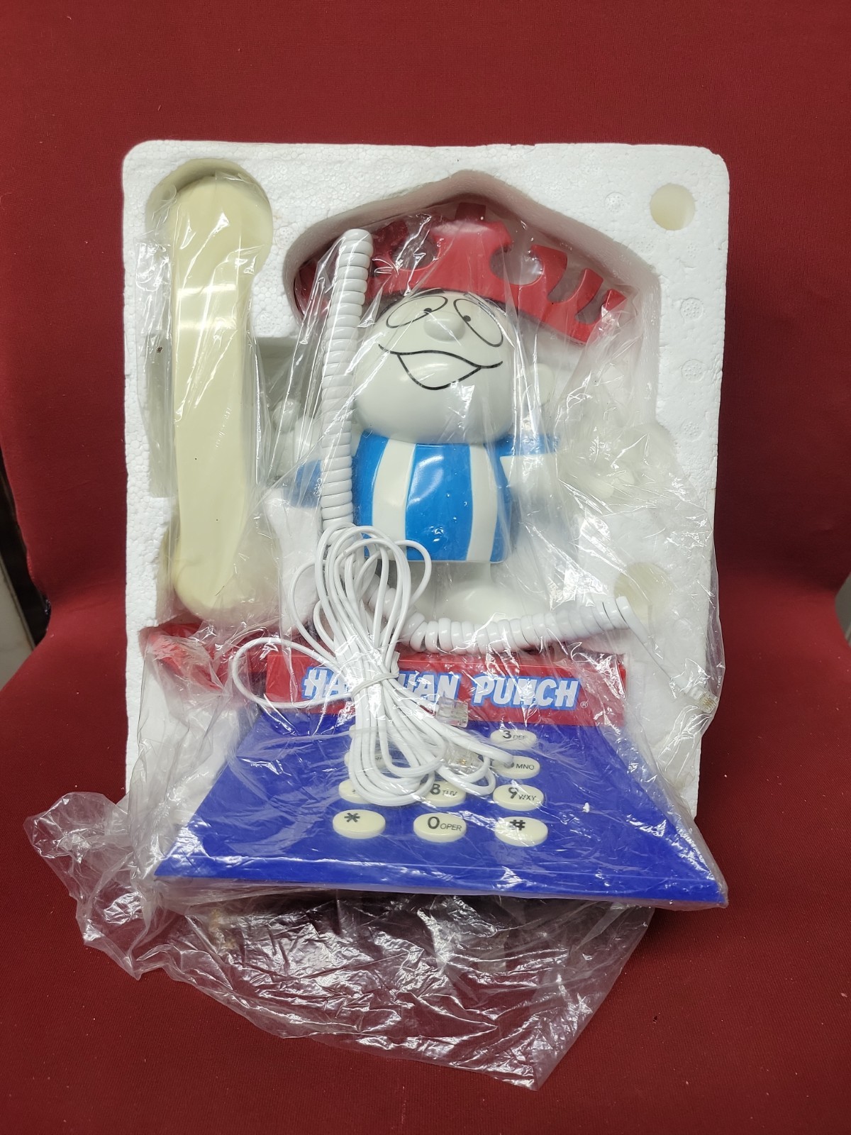 Vintage 1982 Hawaiian Punch “Punchy” Phone Telephone – STILL NEW Never Used