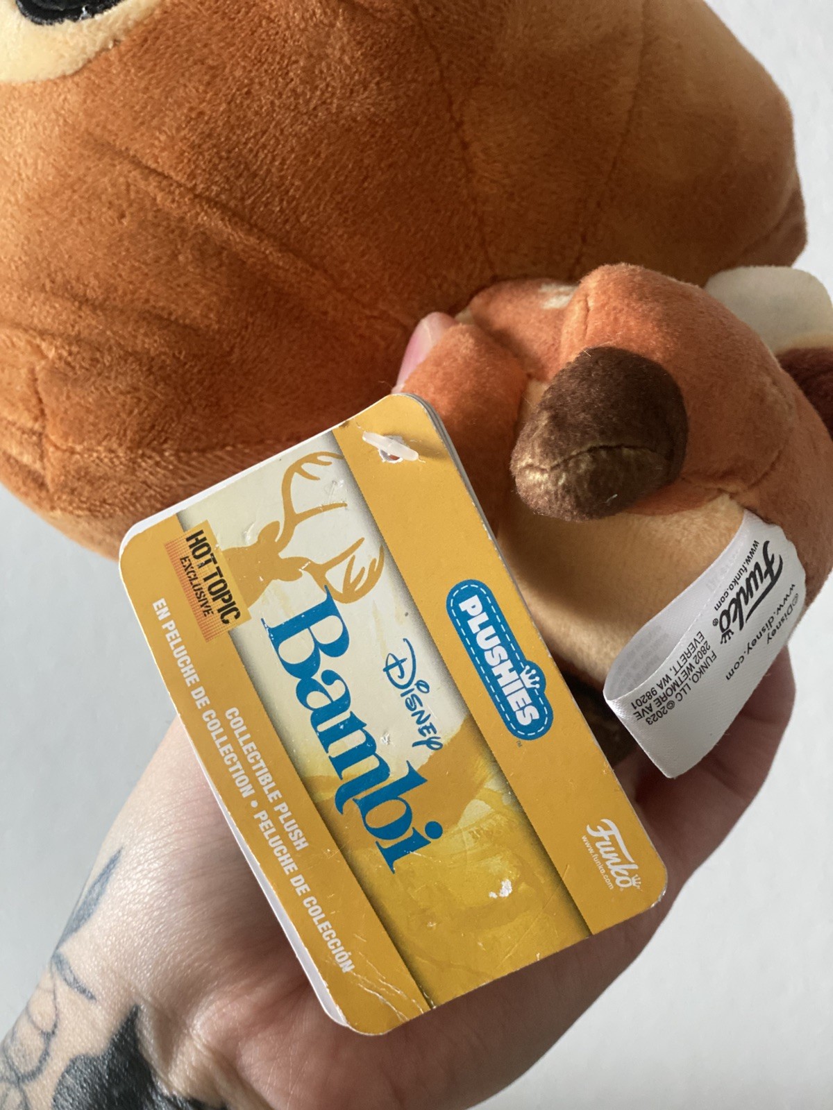 RARE Funko Pop! Plush Disney Bambi with Butterfly Hot Topic Exclusive 7″ NWT