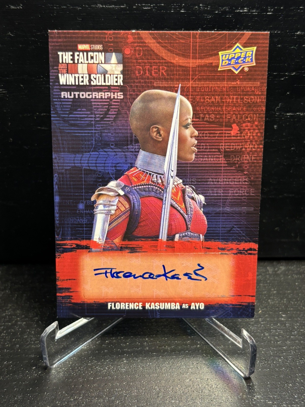 2022 Upper Deck The Falcon And The Winter Soldier Auto Florence Kasumba as Ayo