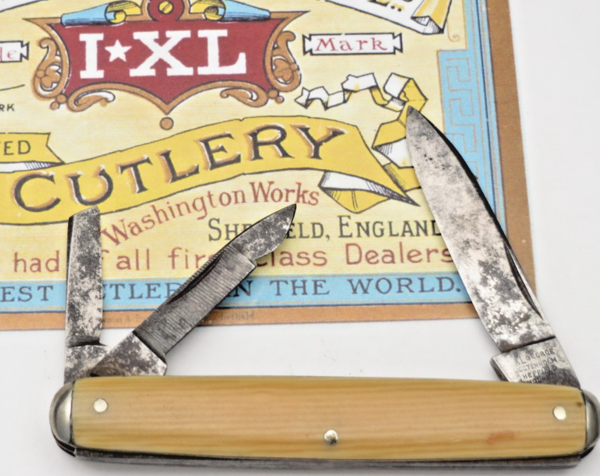 Vintage IXL George Wostenholm Sheffield Three-Blade Senator Whittler Knife