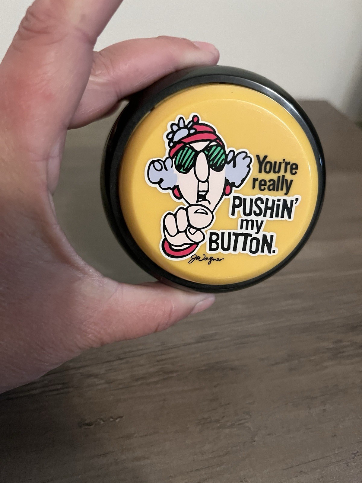 Hallmark Maxine “Pushing My Buttons” Talking Push Button. Stress Relief