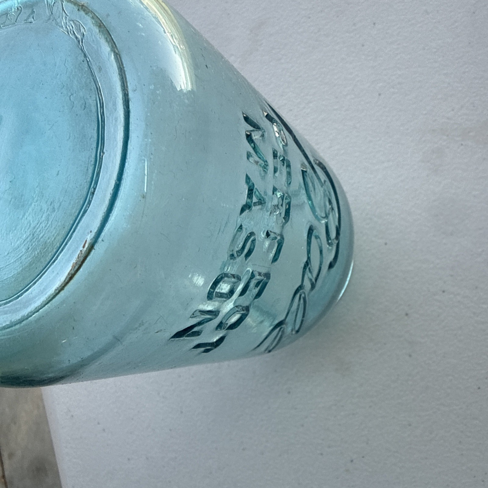RARE Underscored #2 Vintage BALL Perfect Mason Blue Quart NO Lid 1900-1910