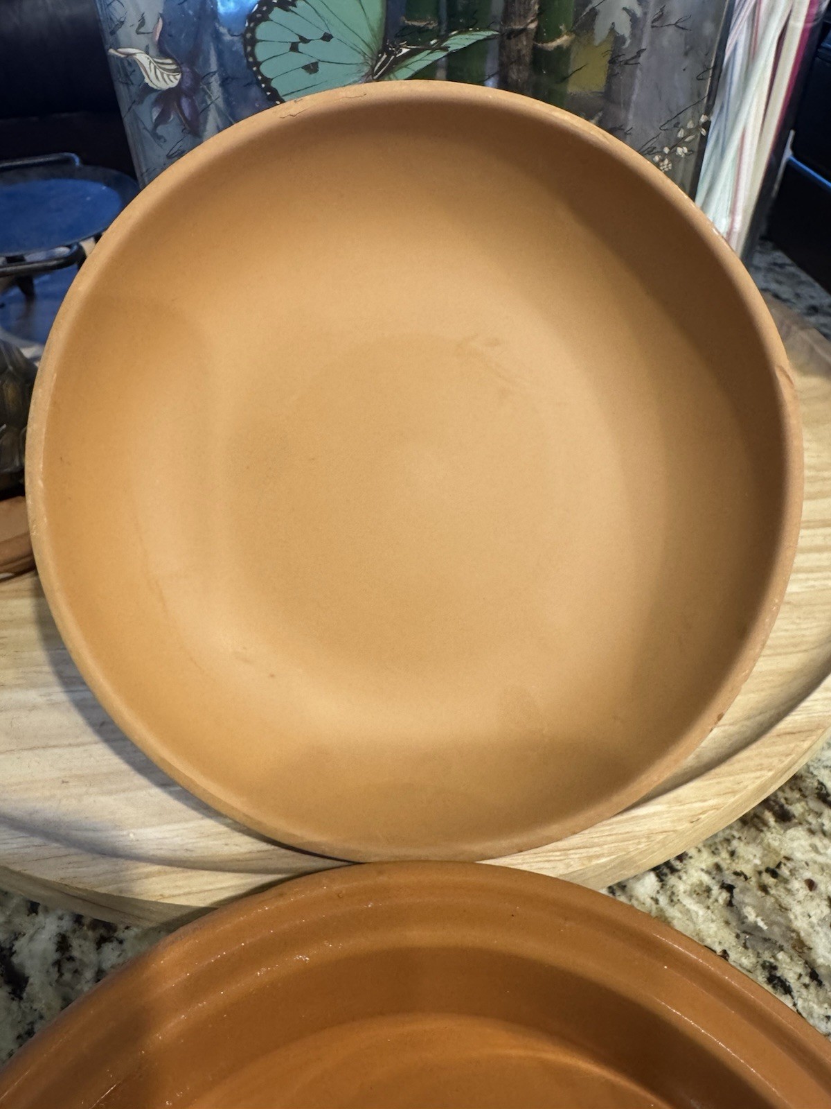 Vtg Boston Warehouse Terracotta Tortilla Warmer Bentson West Italy Clay Sun Lid