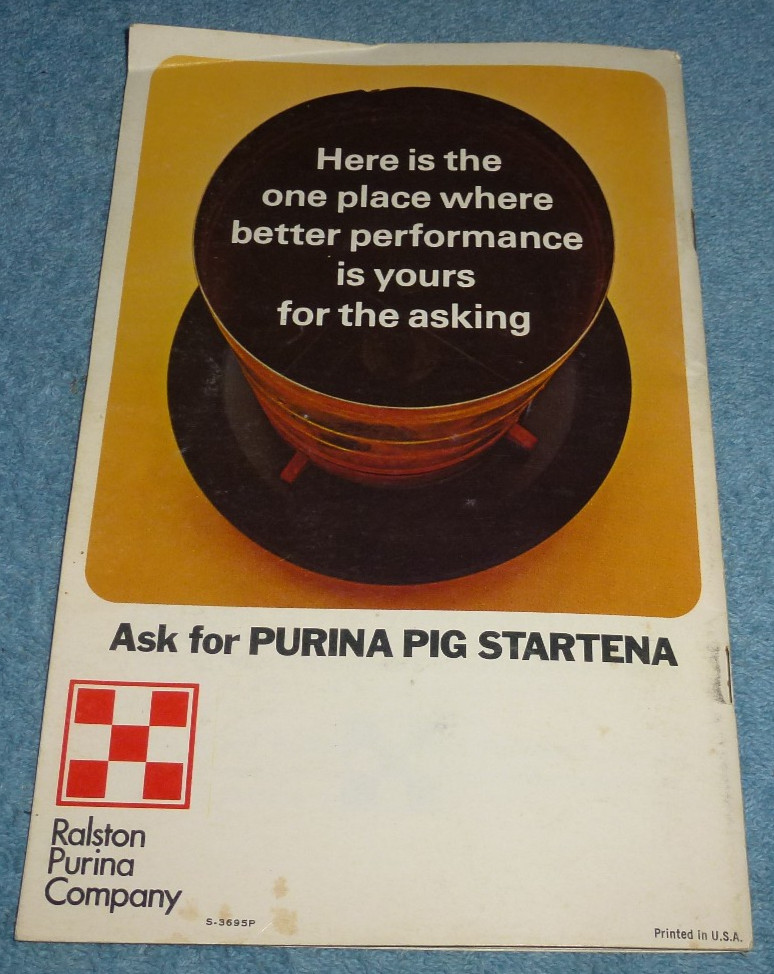 Vintage 1970s Purina Hog Book Advertising Booklet Ralston Purina Company