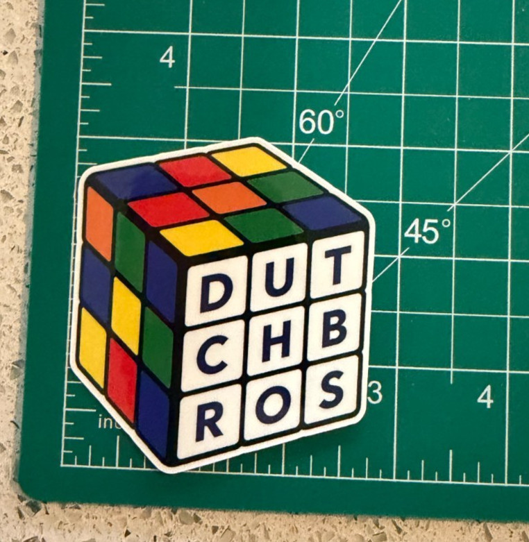 Dutch Bros Rubik’s Cube Sticker