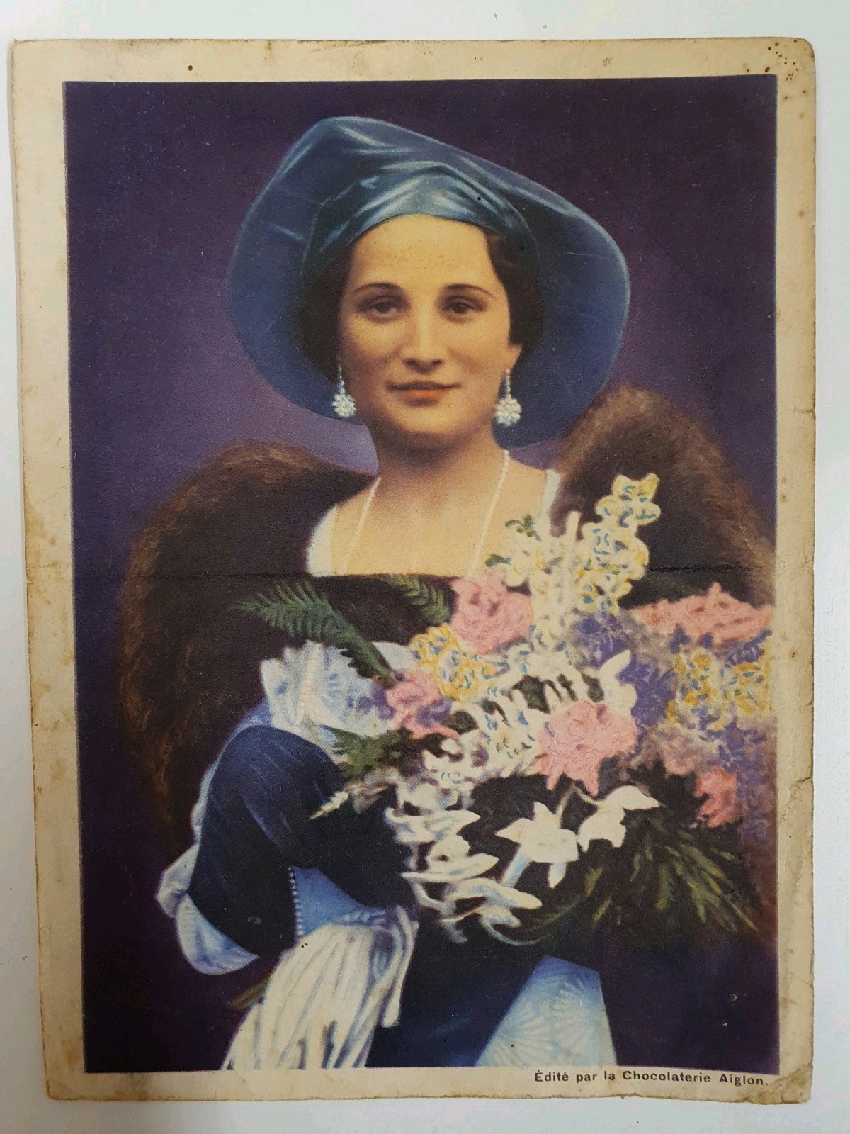 Chocolat L’aiglon Portrait de la Reine Astrid a l’Exposition de Bruxelles 1935
