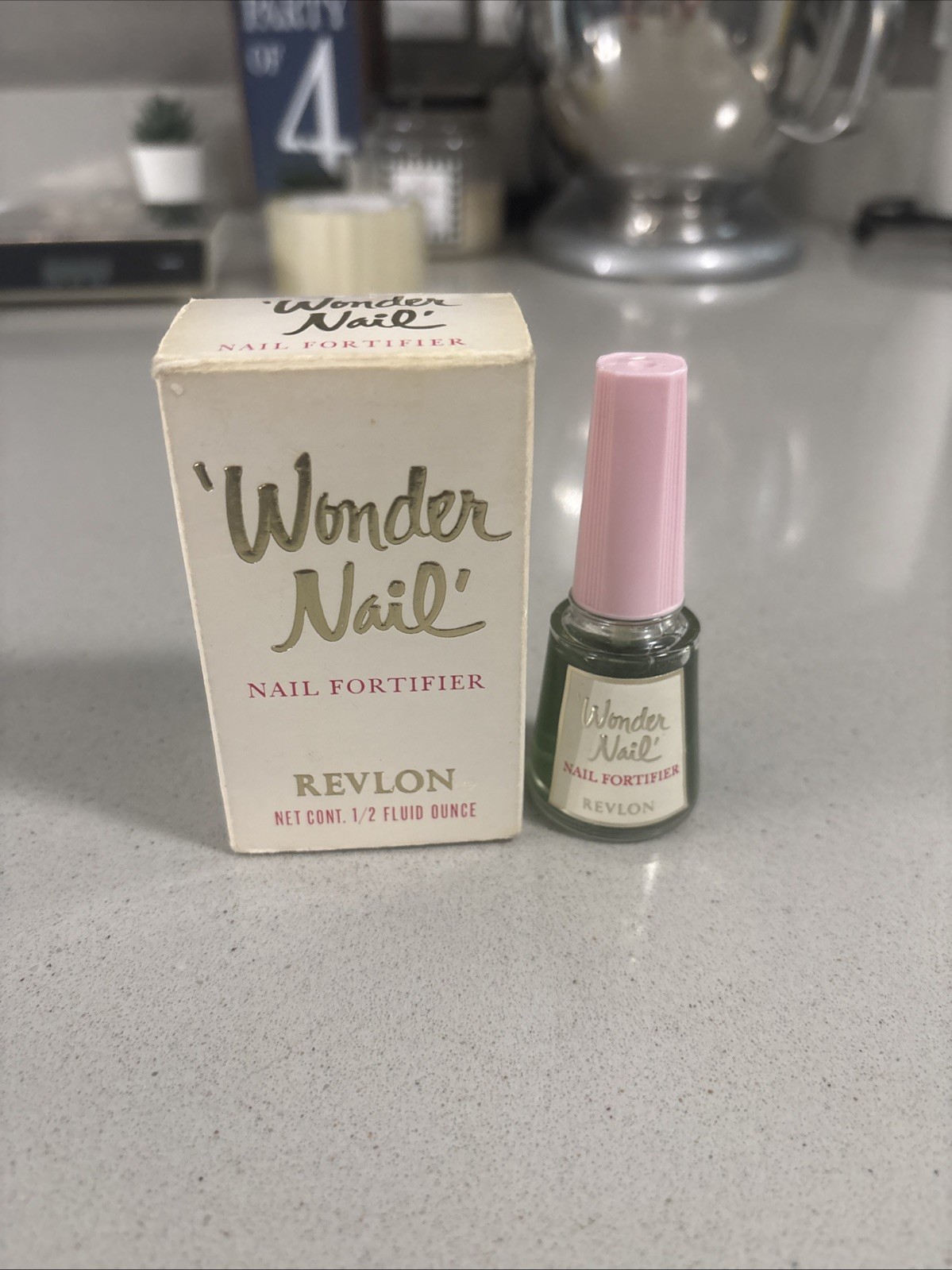 VINTAGE 1960’S REVLON Wonder Nail fortifier unused with box