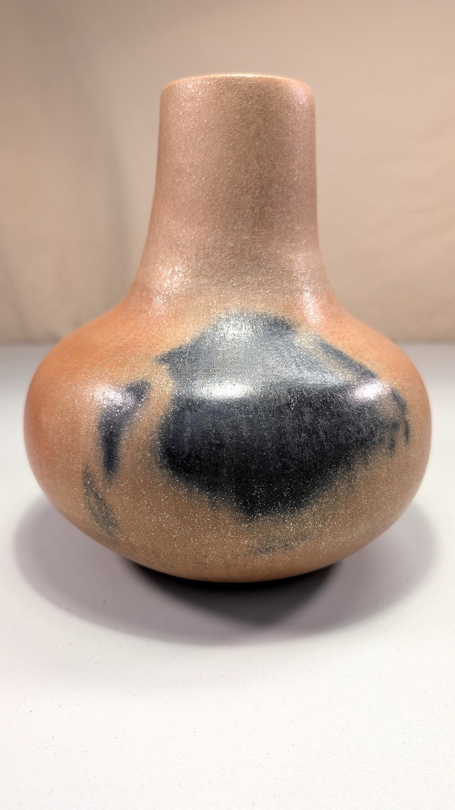 Vintage Signed Edna Romero Micaceous Clay Vase Native American Taos Pueblo