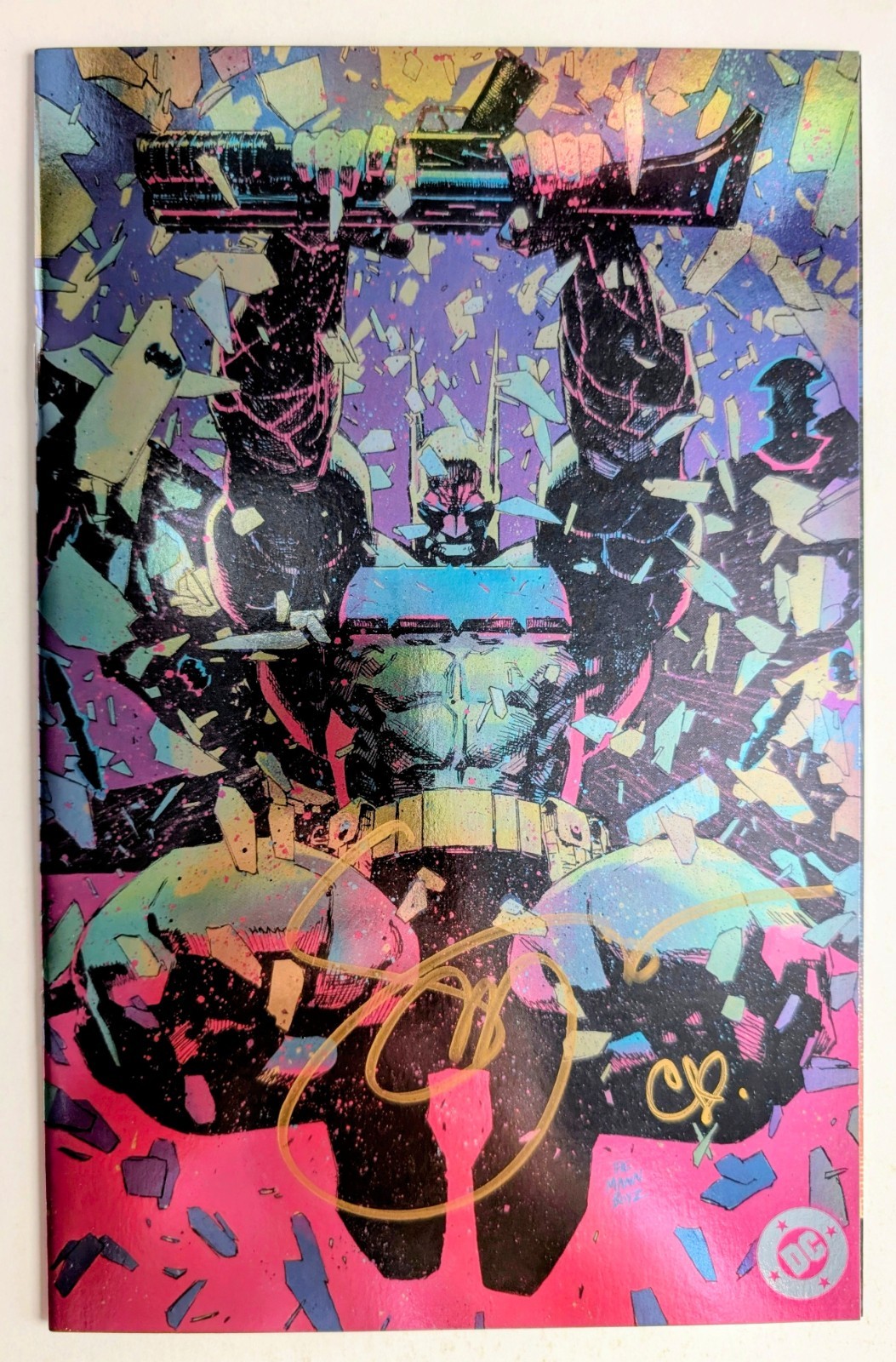 Absolute Batman #5 SIGNED Clay Mann & Snyder Calgary Fan Expo Foil w/COA • NM+🦇