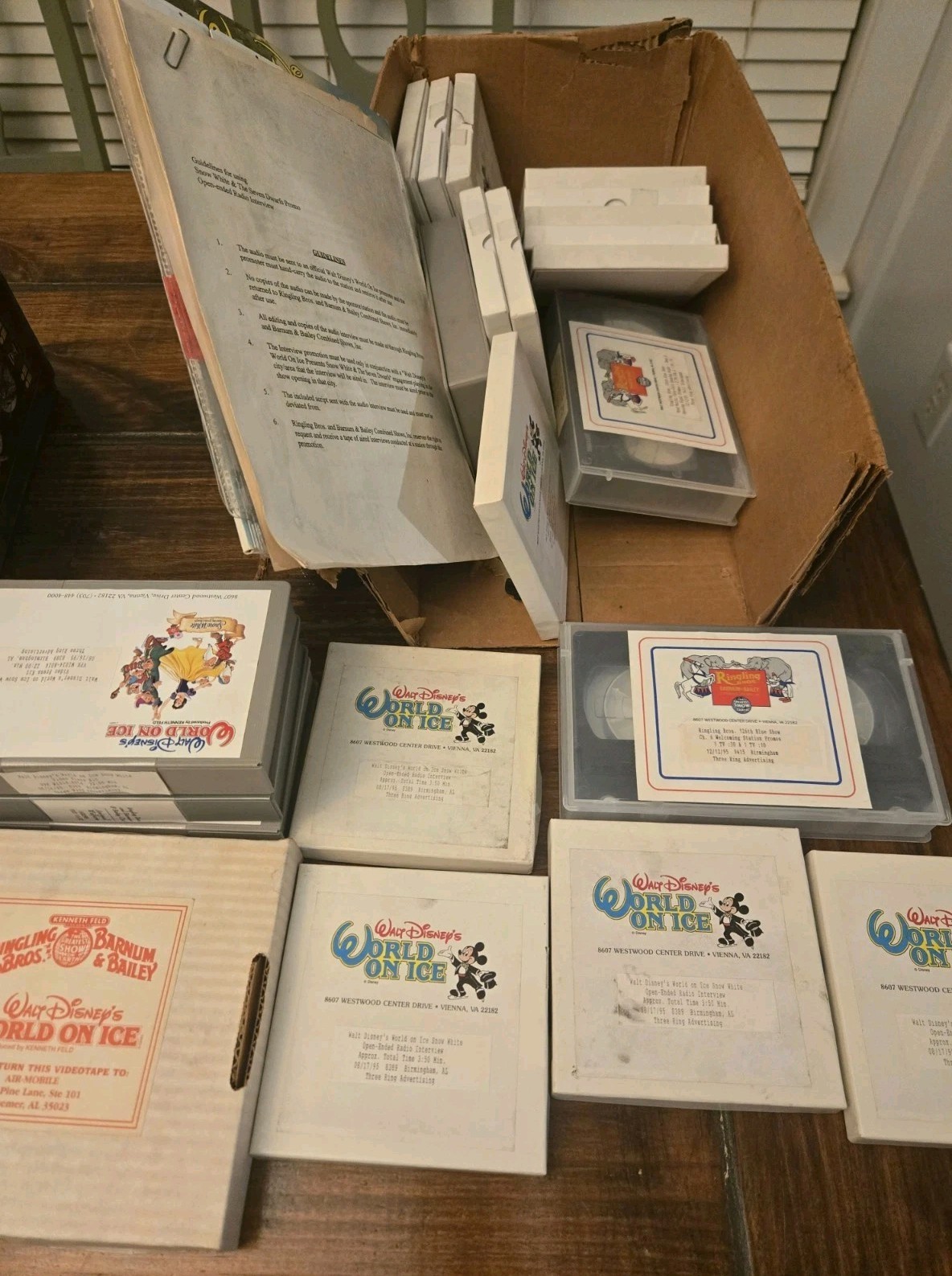 Disney on Ice Snow White And Ringling Brothers Media Press Kit And Film RARE