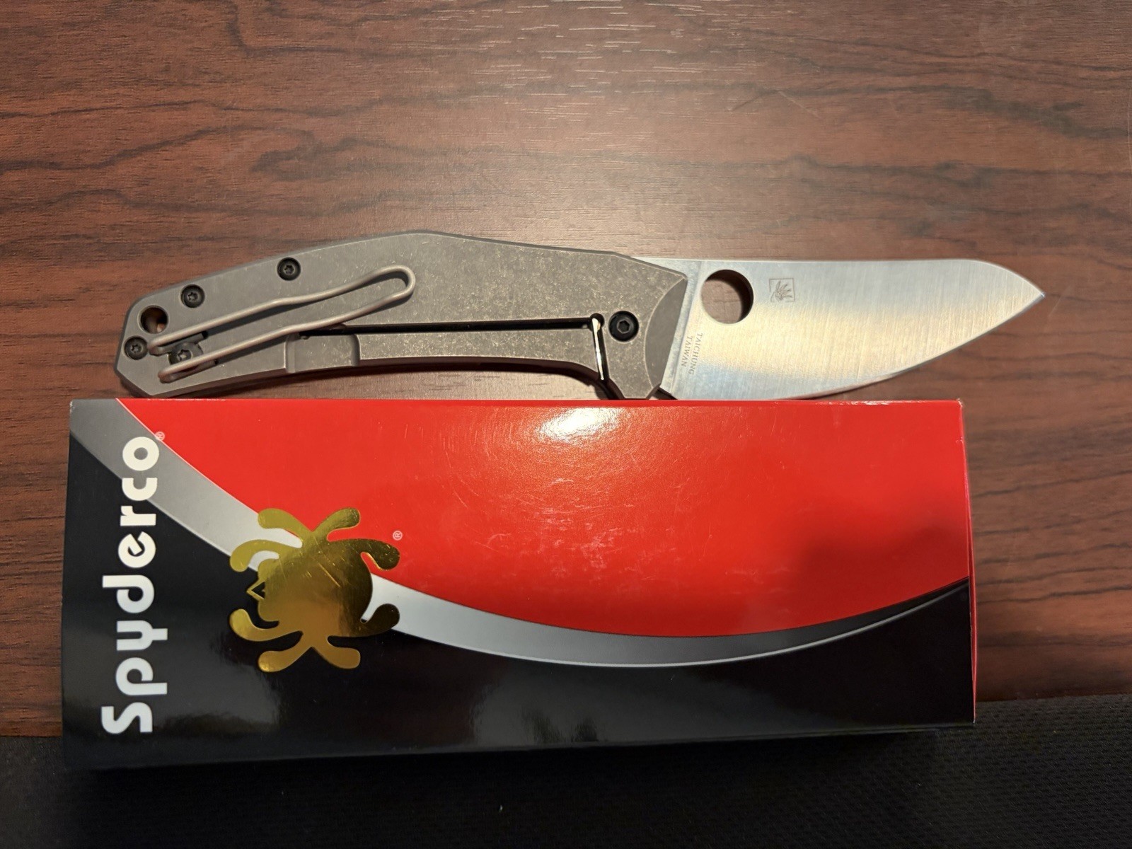Spyderco Spydiechef Ti Framelock Knife LC200N Stainless Blade
