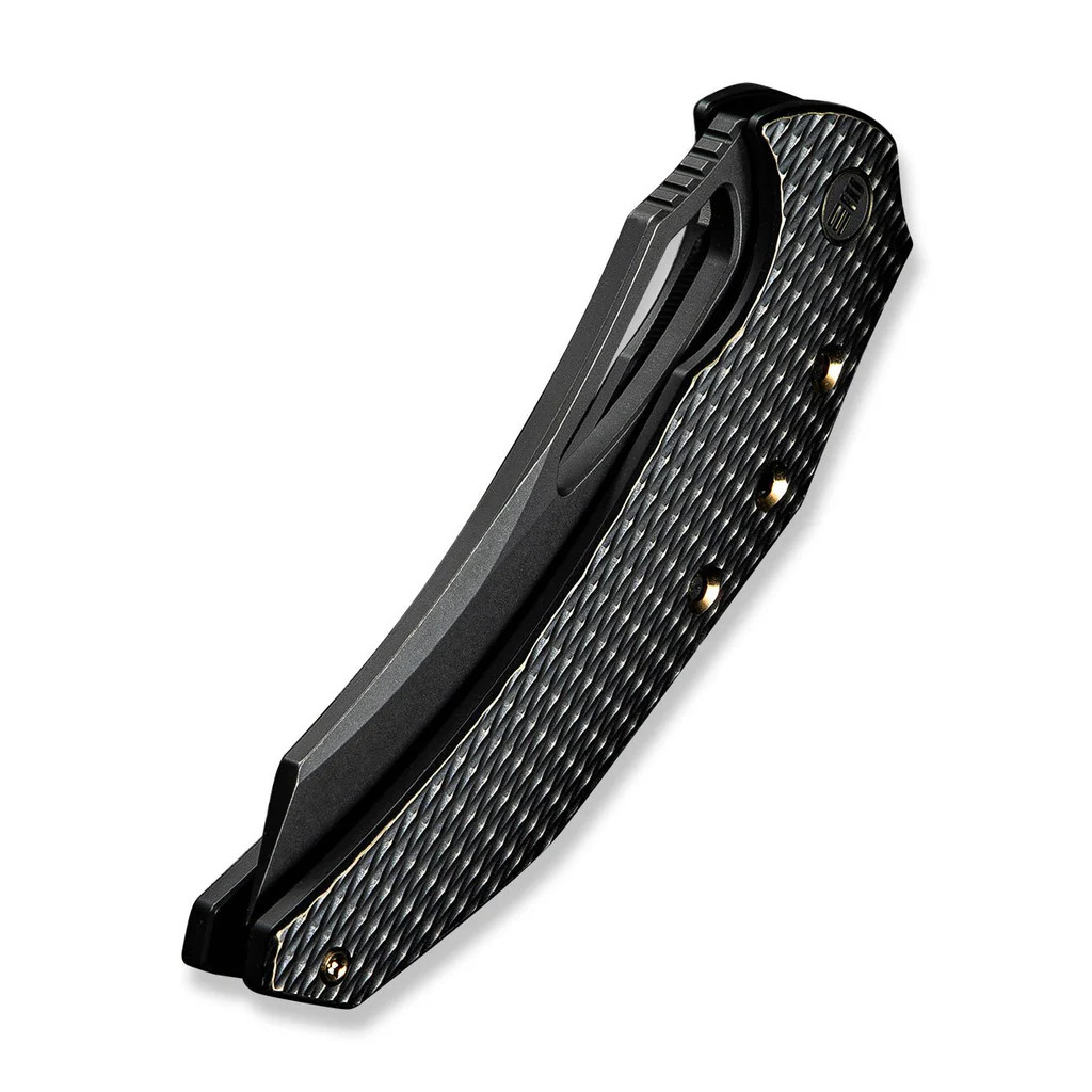 WE Knife Epaulette Frame Lock 24024-1 Black Titanium M390 Stainless Steel Knife