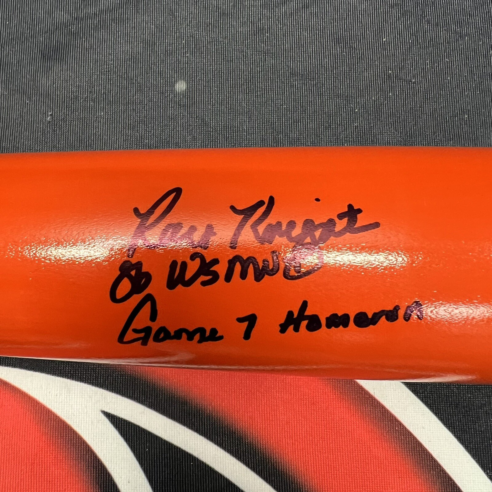 Ray Knight Mets Signed Cooperstown Collector Bat 1986 WS MVP Steiner CX