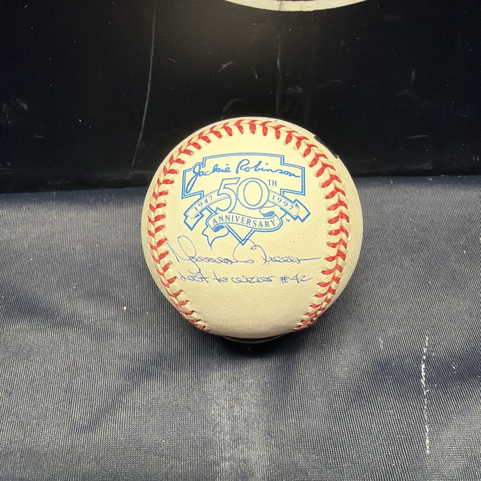 Mariano Rivera Signed Jackie Robinson Logo Baseball With Inscription Steiner CX
