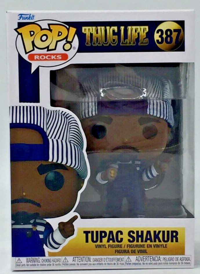 Funko Pop! Rocks Thug Life Tupac Shakur #387 With Pop Protector