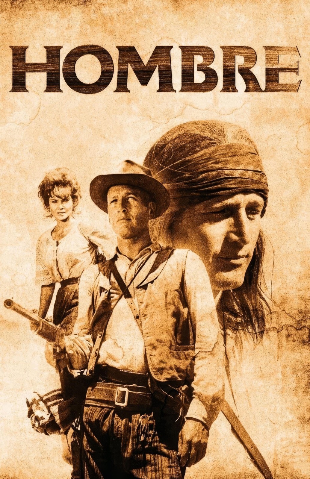 Hombre (1967) Movie Poster Print Wall Art Home Decor Vintage Film