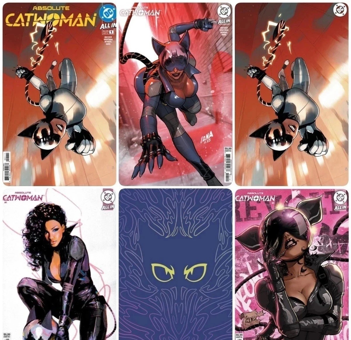 ABSOLUTE CATWOMAN #1 CVR A, B, C, D, E, F + FOIL [6 BOOK SET] 1st PRINTS 30% OFF