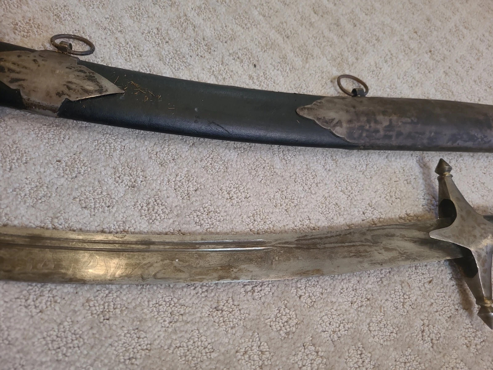 nice antique turkish ottoman shamshir sabre sword persian 24s3